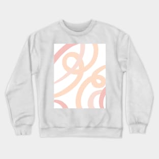 Abstract Lines_peach, blush, coral palette 2 Crewneck Sweatshirt